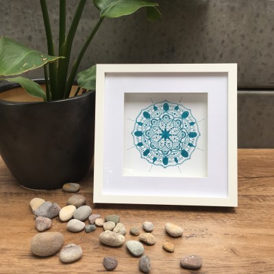 Teal Mini Mandala